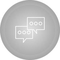 Double Message Bubble Vector Icon