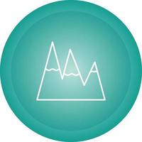 Ice Top Mountain Vector Icon