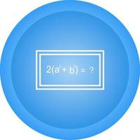 Solving Formula Vector Icon