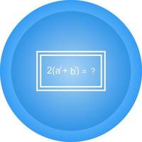 Solving Formula Vector Icon