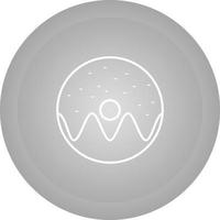 Doughnut sprinkled Vector Icon