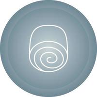 Swiss roll Vector Icon