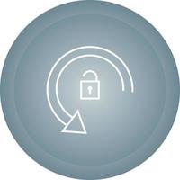 Rotation Unlocked Vector Icon