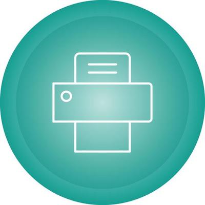 Fax Machine Vector Icon