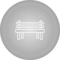 Wooden Bench Vector Icon