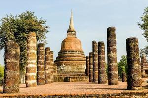 Ancient Buddhist temple in Asia photo