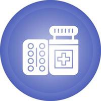 Pills Bottle Vector Icon