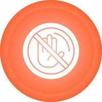 No Passing Vector Icon