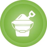 Sand Bucket Vector Icon