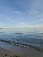 seaside landscape peace and quiet on a sunny warm day photo