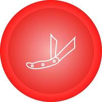 icono de vector de cuchillo de bolsillo de guardabosques