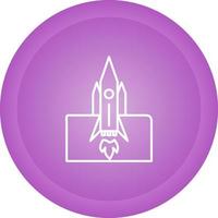 Rocket Launched Vector Icon