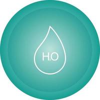 H2O Vector Icon