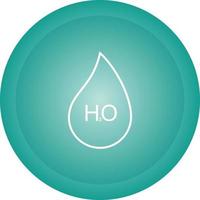 H2O Vector Icon