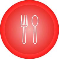 Spoon and Fork Vector Icon