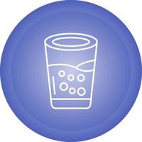 icono de vector de vaso de agua