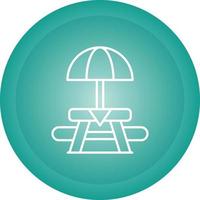 Picnic Table Vector Icon