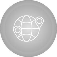 icono de vector de ubicación de globo