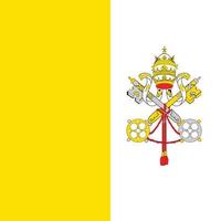 Flag of Vatican City.National flag of Vatican City vector