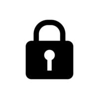 Lock icon vector