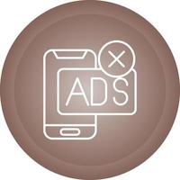 AD Block Vector Icon