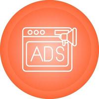 Native Advertising Vector Icon