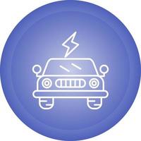 Electric Car Vector Icon