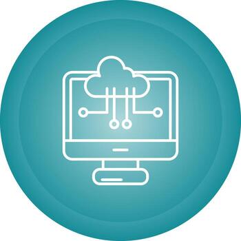Cloud Computing Vector Icon