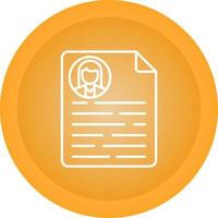 CV Vector Icon