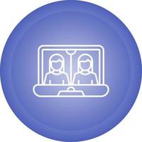 Online Meeting Vector Icon