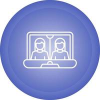 Online Meeting Vector Icon