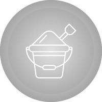 Sand Bucket Vector Icon