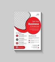 Simple And Modern Corporate flyer Template Design vector