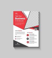 Simple And Modern Corporate flyer Template Design vector