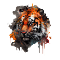 Lion creative illustration Artwork, lions tshirt design colorful, png