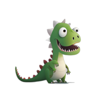 dinosaurio dibujos animados ilustración, dinosaurio ilustraciones, ai generado png
