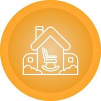Retirement Home Vector Icon