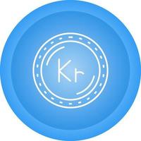 Krone Currency Vector Icon