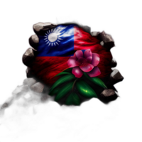 Taiwan vlag patriot illustratie, Taiwanees vlaggen patriottisme, ai gegenereerd png