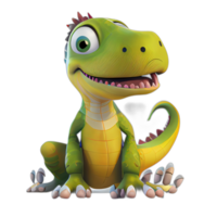 dinosauro cartone animato illustrazione, dinosauro illustrazioni, ai generato png