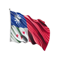 Taiwan vlag patriot illustratie, Taiwanees vlaggen patriottisme, ai gegenereerd png