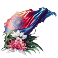 Taïwan drapeau patriote illustration, taiwanais drapeaux patriotisme, ai généré png