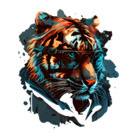 Lion creative illustration Artwork, lions tshirt design colorful, png