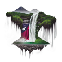 Taiwan vlag patriot illustratie, Taiwanees vlaggen patriottisme, ai gegenereerd png