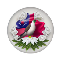 Taïwan drapeau patriote illustration, taiwanais drapeaux patriotisme, ai généré png