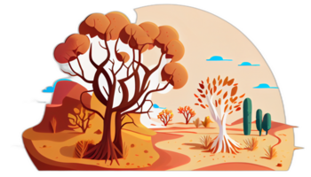 Climate change illustration with transparent background, Global warming illustration artwork, png