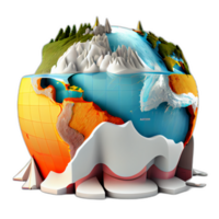 Climate change illustration with transparent background, Global warming illustration artwork, png