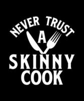 cocinero logo vector camiseta diseño