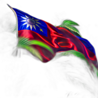 Taiwan bandeira patriota ilustração, taiwanês bandeiras patriotismo, ai gerado png