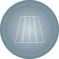 Two Way Road Vector Icon